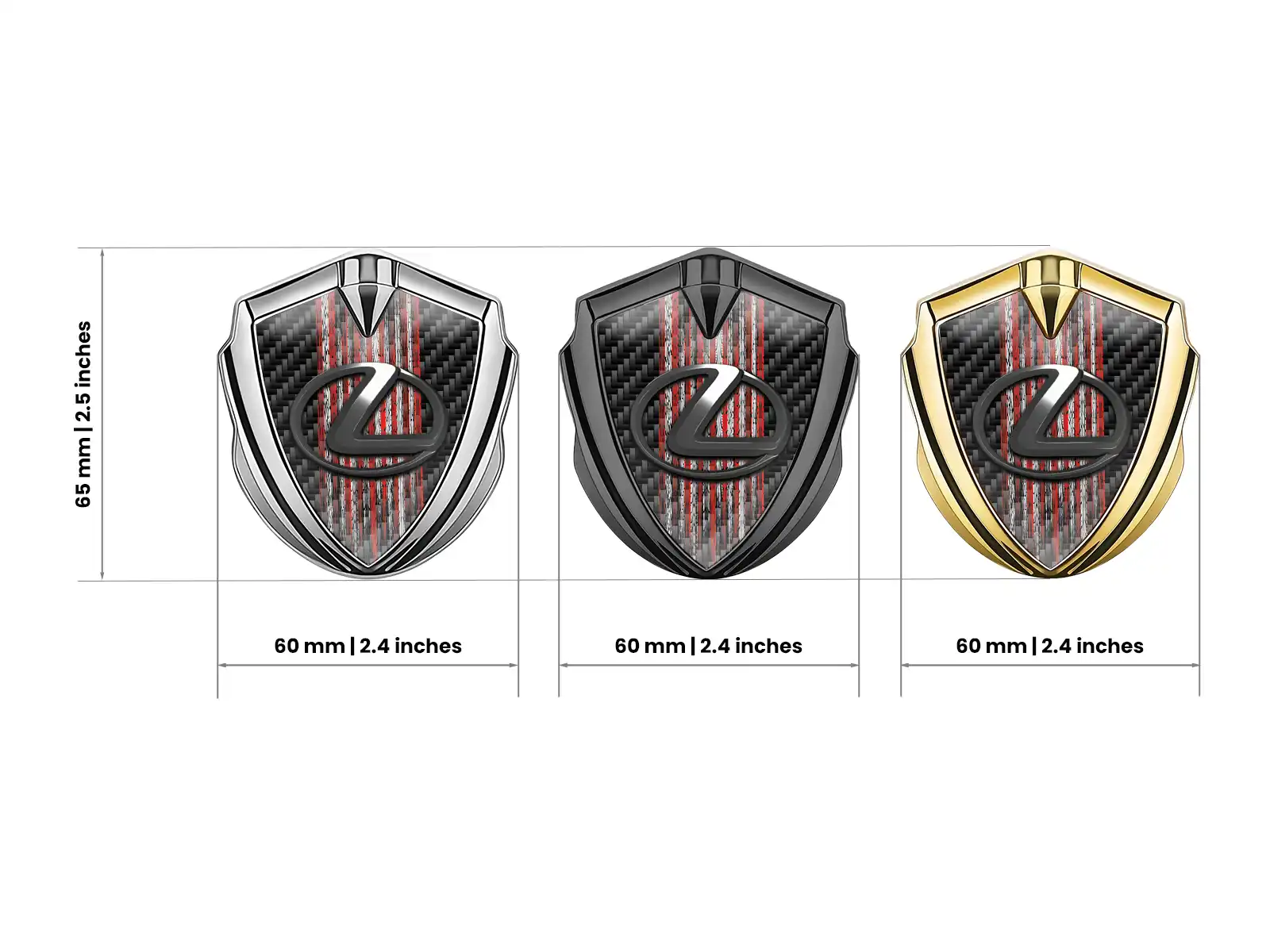 Lexus Emblème Métal Insigne Design Force Modulable
